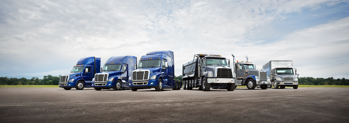 Fleet of Freightliner Vehicles