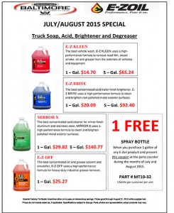 July-August 2015 Ezoil Specials Flyer