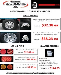 March-April 2016 Trux Parts Special Flyer