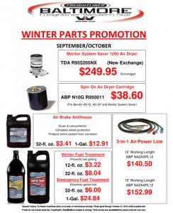 Sept/Oct 2014 Winter Parts Promotion Flyer